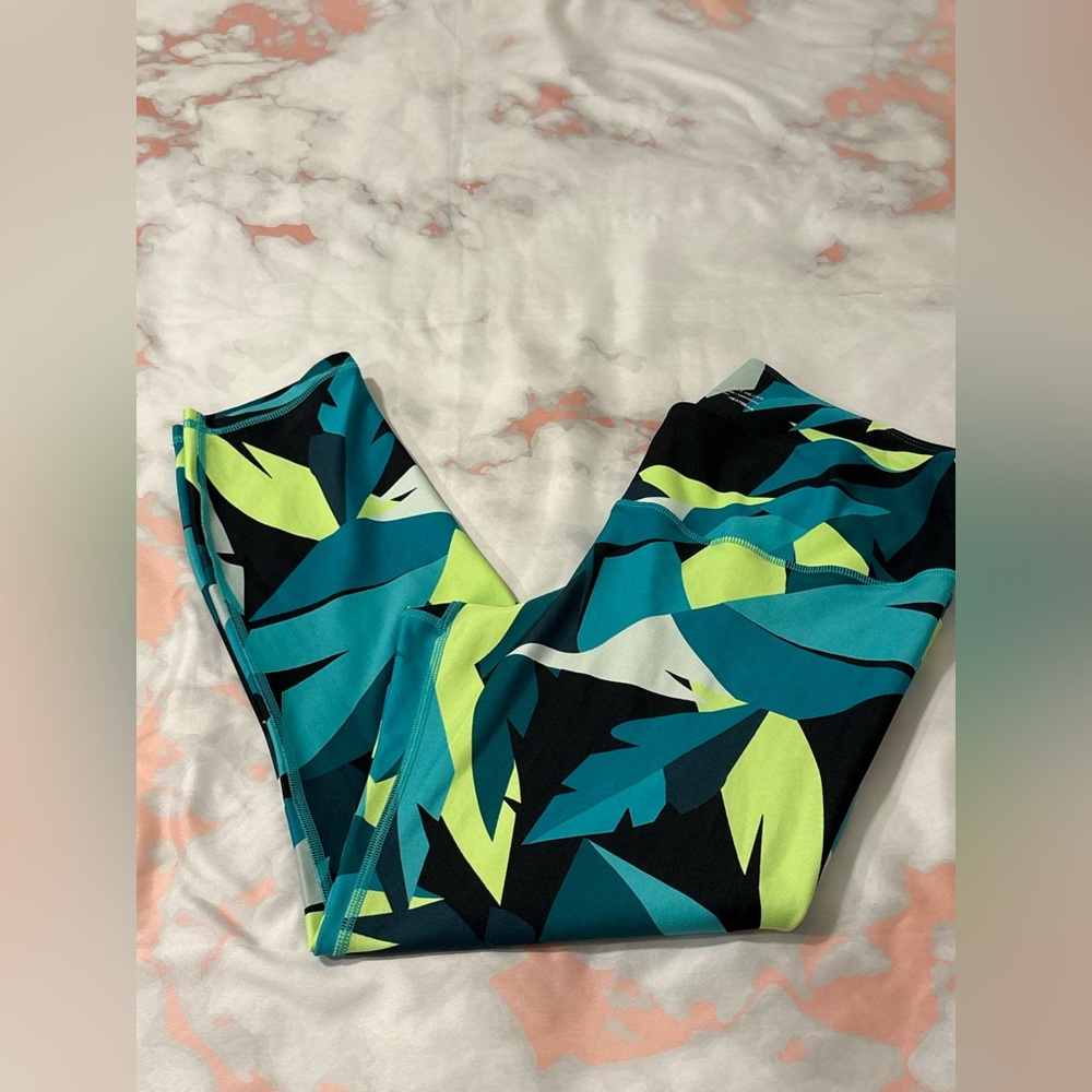 Under Armour Teal and Black Compression Top